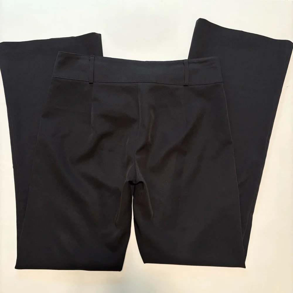 Hot Kiss Y2K Low Rise Black Flare Pants w/ Heart Buckle – Emo Grunge 2000s - Picture 8 of 15